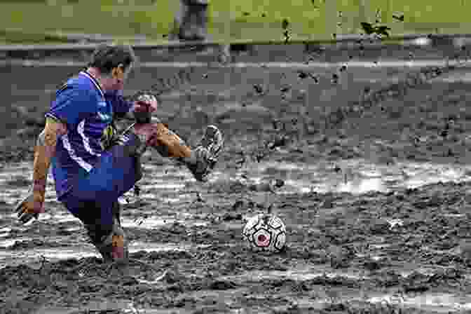 A Muddy Pitch At A Step 5 Non League Football Match. Tales From The Bus Leagues