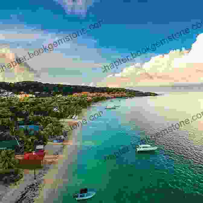 Aerial View Of Roatan Island With Turquoise Waters And Lush Vegetation The Island Hopping Digital Guide To The Northwest Caribbean Part III Honduras: Including The Swan Islands The Bay Islands Cayos Cochinos And Mainland Honduras From Guatemala To Trujillo