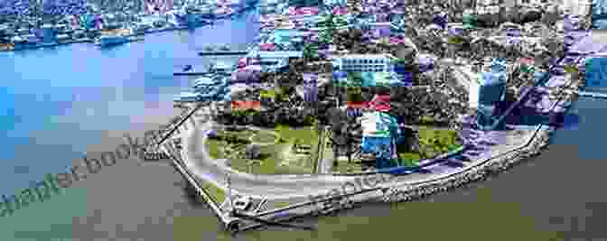 Panoramic View Of Stuart Woods, Belize, Showcasing The Pier, Cruise Ships, And Surrounding Landscape CruisePortInsider Guide To Belize 2024 Stuart Woods
