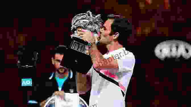 Roger Federer Holding Multiple Grand Slam Trophies Roger Federer (People In The News)