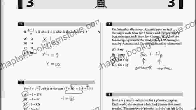 Students Working On SAT Math Problems SAT Math Mastery: Advanced Algebra Geometry And Statistics