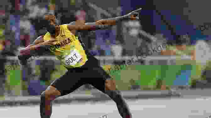 Usain Bolt Posing With His Signature Lightning Bolt Pose Fastest Man On Earth Usain Bolt: Athletes