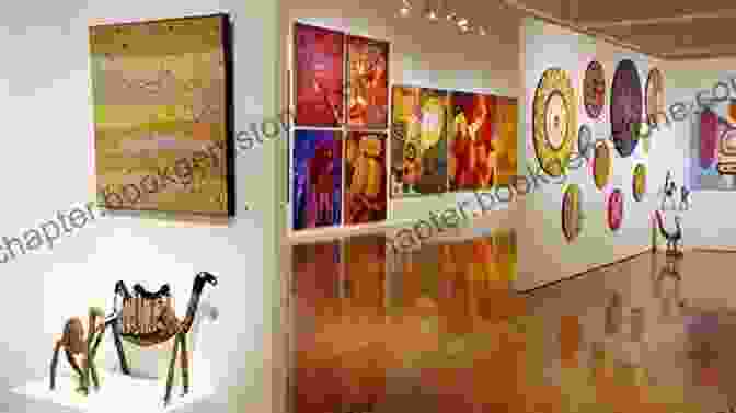 Vibrant Aboriginal Artwork Displayed In An Art Gallery In Alice Springs Alice Springs (The City Series)