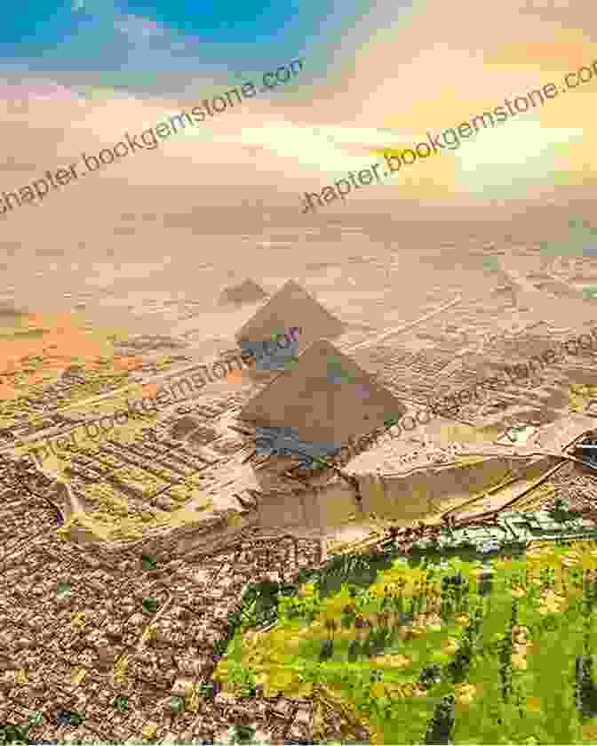 Wide Angle Shot Of The Giza Plateau With The Pyramids In The Background Cairo: City Of Sand (Topographics)